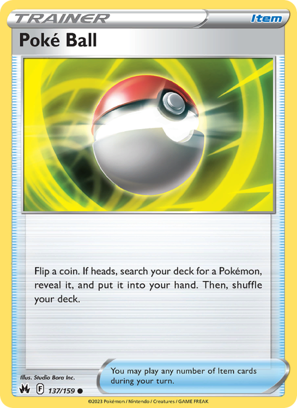 CRZ Crown Zenith 137/230 Poké Ball (Common - reverse)
