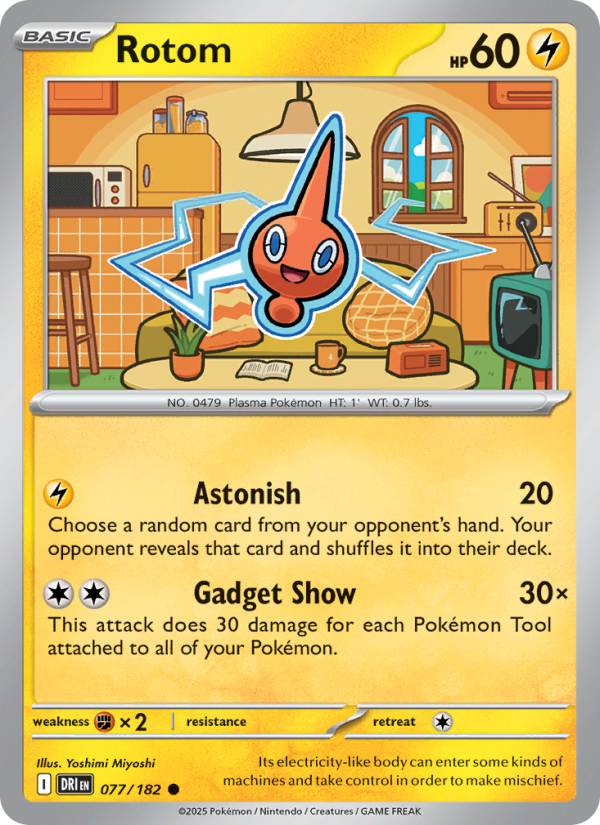 DRI Destined Rivals 077/244 Rotom (Common - reverse)