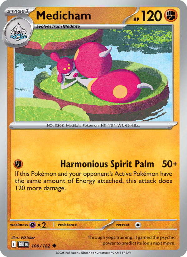 DRI Destined Rivals 100/244 Medicham (Uncommon - normal)
