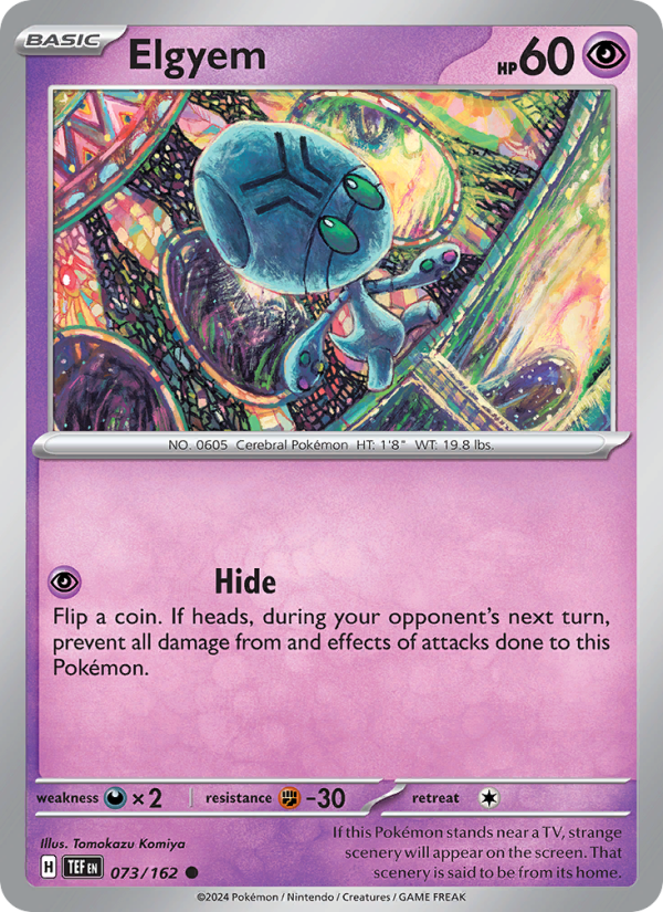 TEF Temporal Forces 073/218 Elgyem (Common - normal)