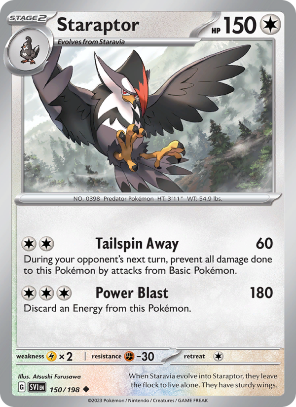 SV Scarlet & Violet 150/258 Staraptor (Uncommon - normal)