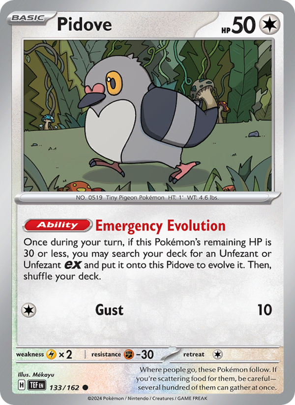 TEF Temporal Forces 133/218 Pidove (Common - normal)