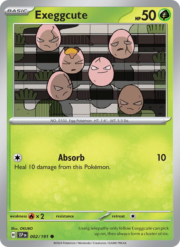 SSP Surging Sparks 002/252 Exeggcute (Common - normal)