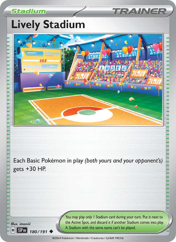 SSP Surging Sparks 180/252 Lively Stadium (Uncommon - reverse)