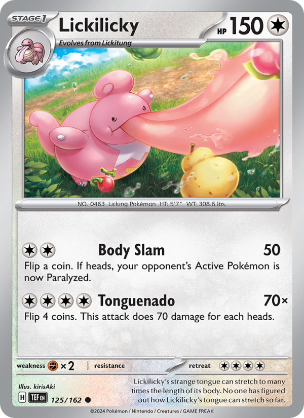 TEF Temporal Forces 125/218 Lickilicky (Common - reverse)