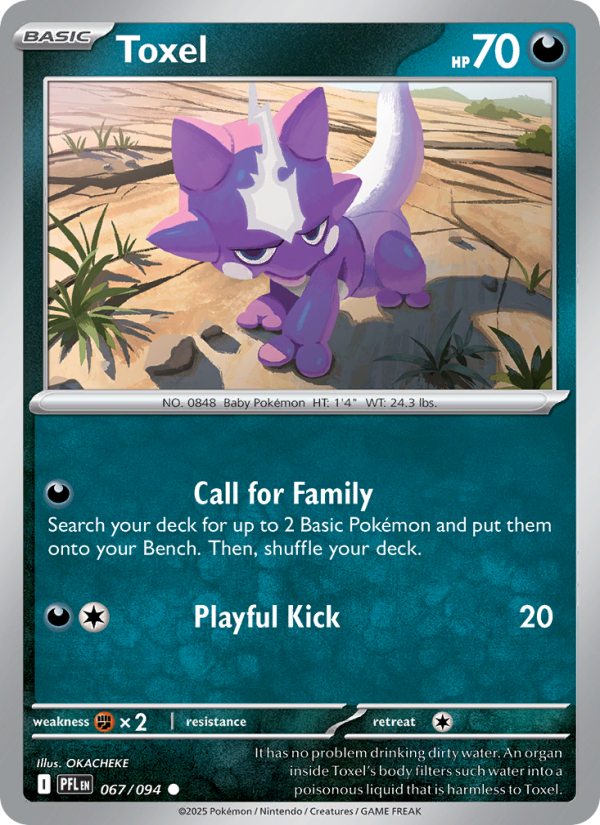PFL Phantasmal Flames 067/130 Toxel (Common - holo)