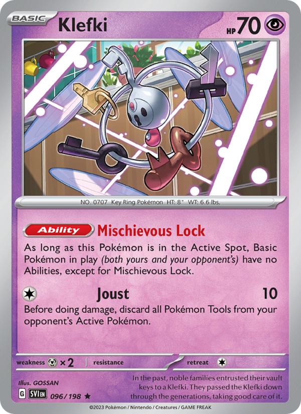 SV Scarlet & Violet 096/258 Klefki (Rare - holo)