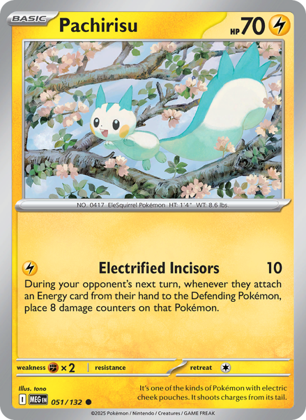 MEG Mega Evolution 051/188 Pachirisu (Common - normal)