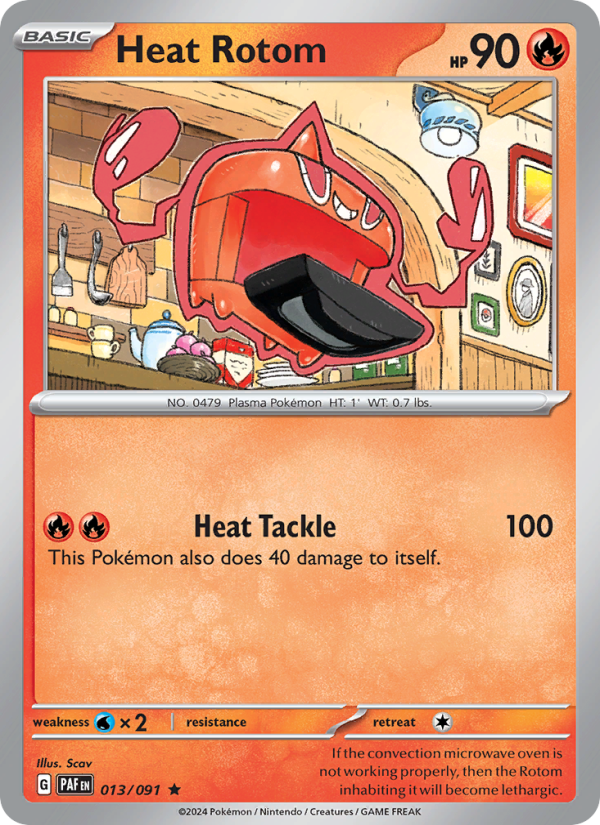 PAF Paldean Fates 013/245 Heat Rotom (Rare - reverse)