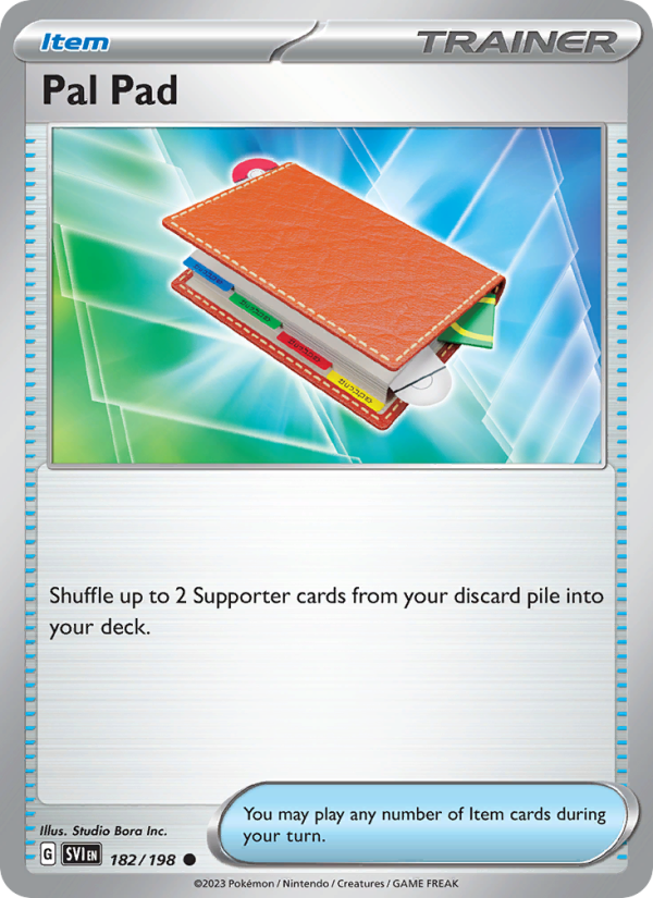 SV Scarlet & Violet 182/258 Pal Pad (Common - reverse)