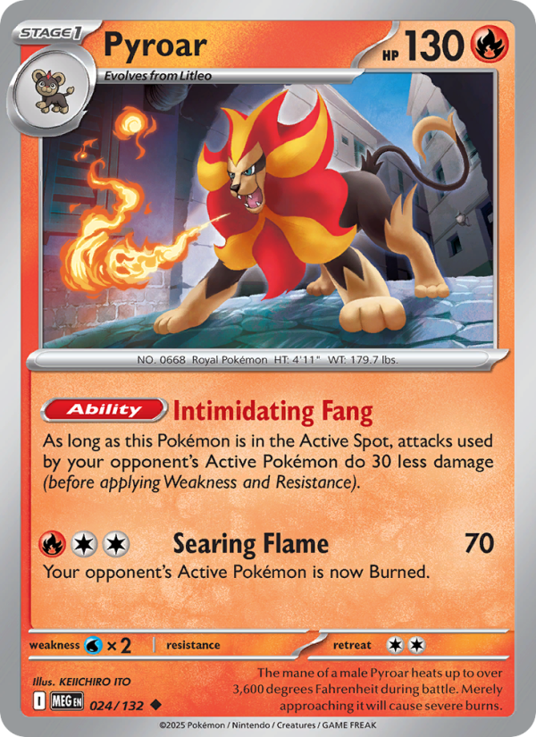 MEG Mega Evolution 024/188 Pyroar (Uncommon - normal)