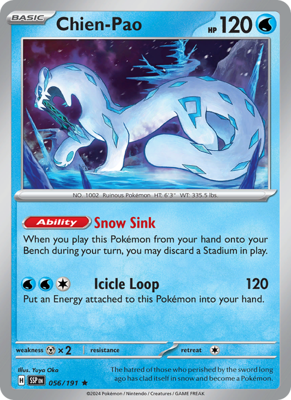 SSP Surging Sparks 056/252 Chien-Pao (Rare - reverse)