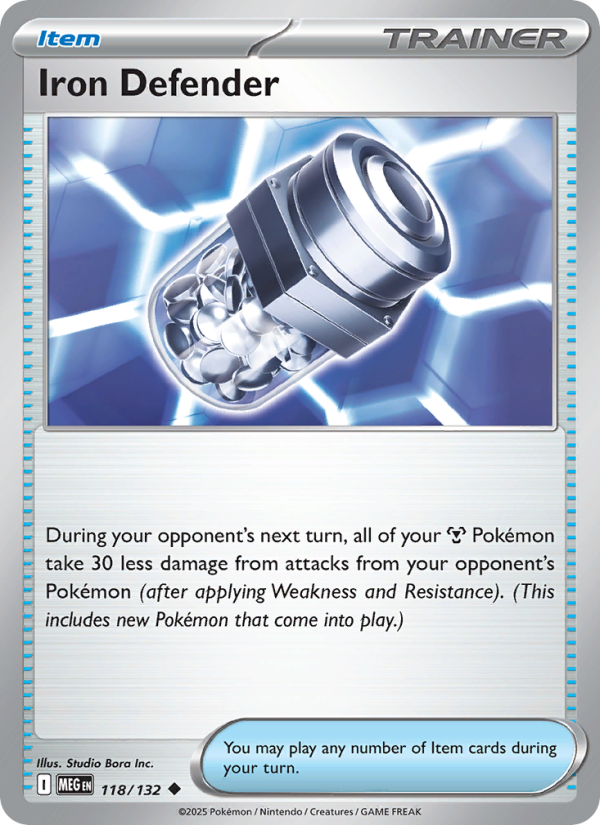 MEG Mega Evolution 118/188 Iron Defender (Uncommon - normal)