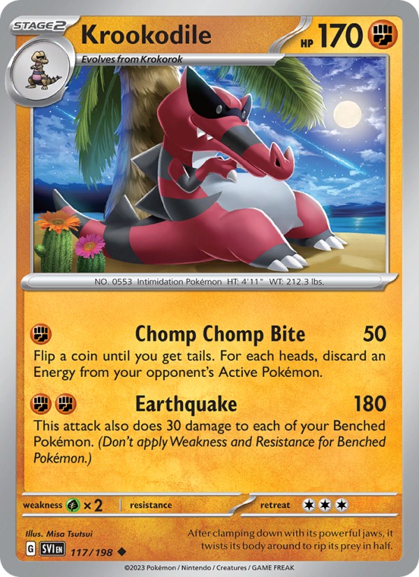SV Scarlet & Violet 117/258 Krookodile (Uncommon - reverse)