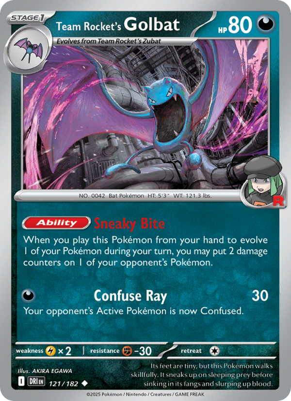 DRI Destined Rivals 121/244 Team Rocket's Golbat (Uncommon - reverse)