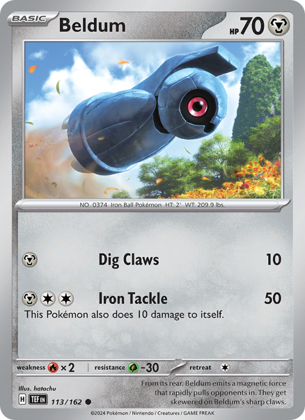 TEF Temporal Forces 113/218 Beldum (Common - reverse)