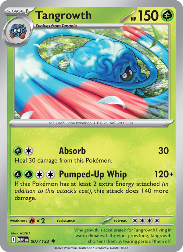 MEG Mega Evolution 007/188 Tangrowth (Uncommon - holo)