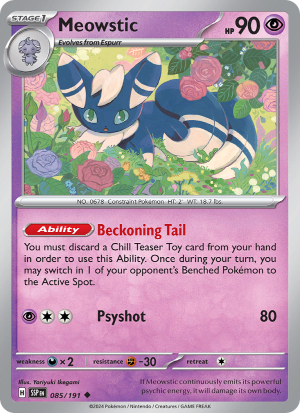SSP Surging Sparks 085/252 Meowstic (Uncommon - normal)