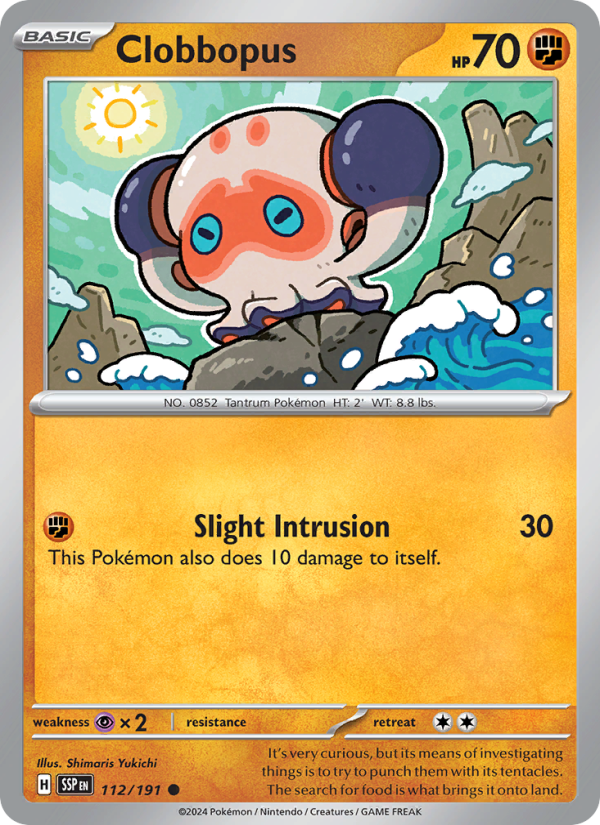 SSP Surging Sparks 112/252 Clobbopus (Common - reverse)