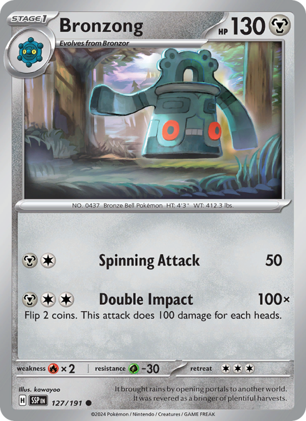 SSP Surging Sparks 127/252 Bronzong (Common - reverse)