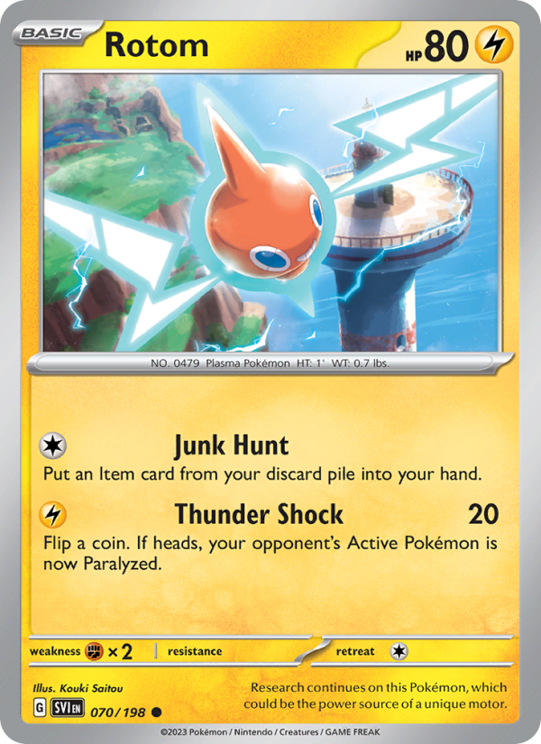 SV Scarlet & Violet 070/258 Rotom (Common - reverse)