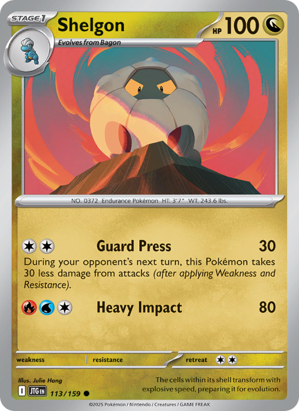 JTG Journey Together 113/190 Shelgon (Common - normal)