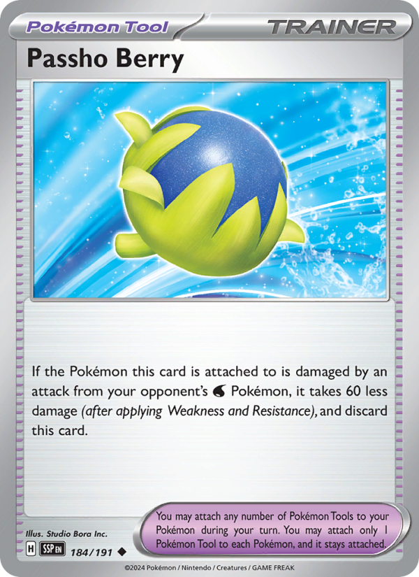 SSP Surging Sparks 184/252 Passho Berry (Uncommon - reverse)