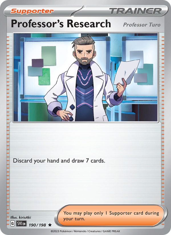 SV Scarlet & Violet 190/258 Professor's Research (Rare - normal)