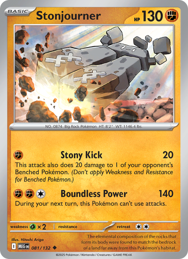 MEG Mega Evolution 081/188 Stonjourner (Uncommon - normal)