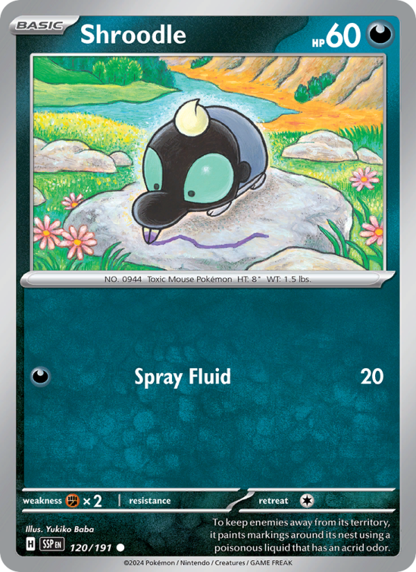 SSP Surging Sparks 120/252 Shroodle (Common - normal)