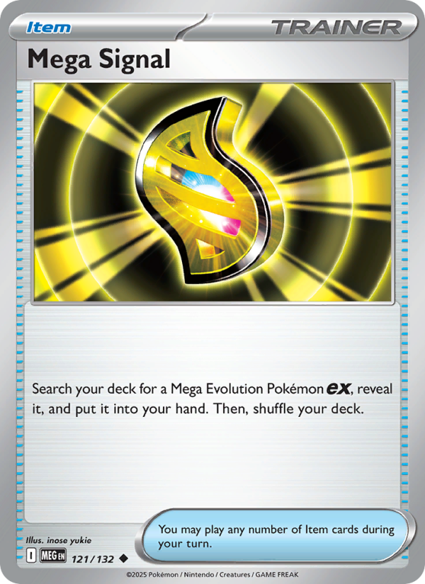 MEG Mega Evolution 121/188 Mega Signal (Uncommon - reverse)