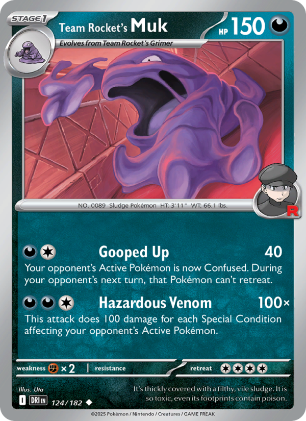 DRI Destined Rivals 124/244 Team Rocket's Muk (Uncommon - normal)