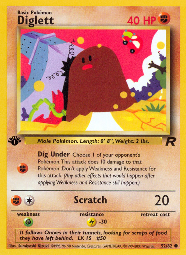 RO Team Rocket 52/83 Diglett (Common - normal)