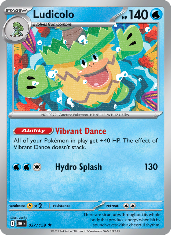 JTG Journey Together 037/190 Ludicolo (Rare - reverse)