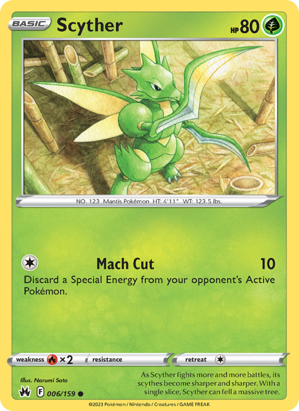 CRZ Crown Zenith 006/230 Scyther (Common - normal)