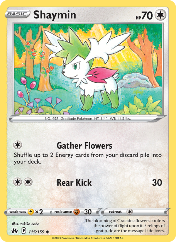 CRZ Crown Zenith 115/230 Shaymin (Uncommon - normal)