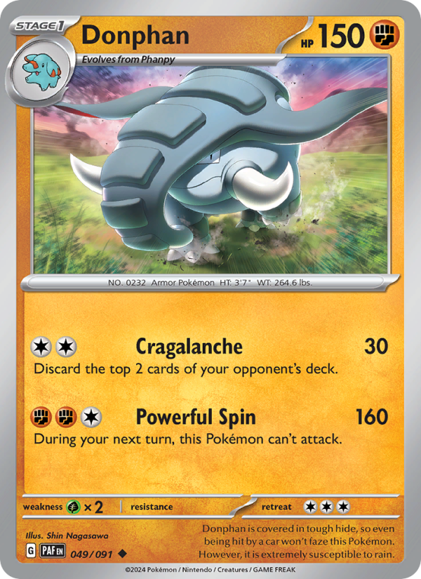 PAF Paldean Fates 049/245 Donphan (Uncommon - normal)