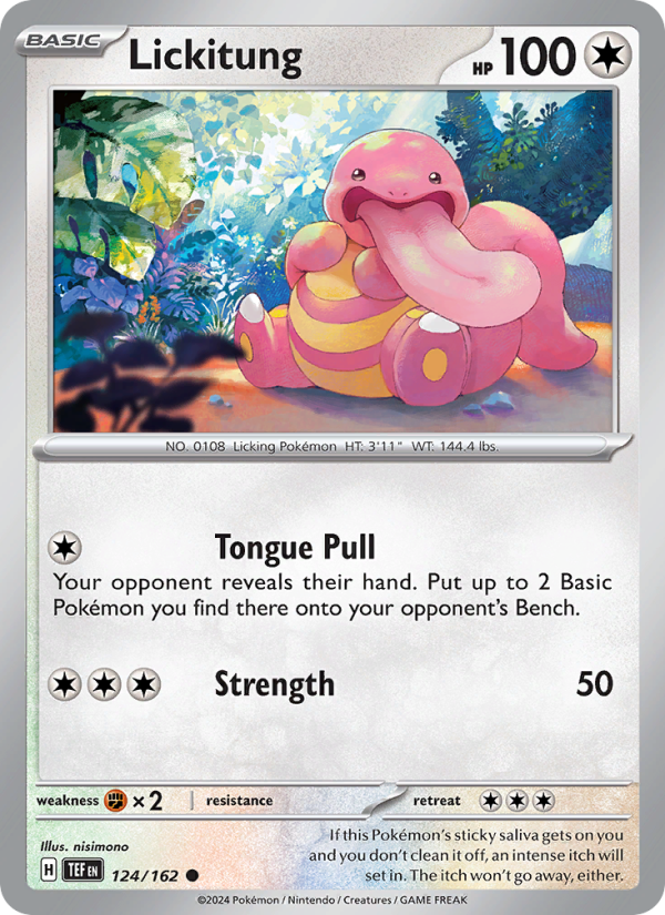TEF Temporal Forces 124/218 Lickitung (Common - reverse)