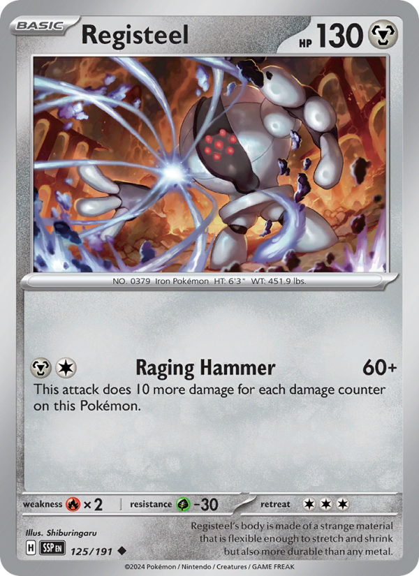 SSP Surging Sparks 125/252 Registeel (Uncommon - reverse)