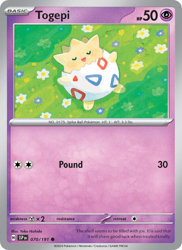 SSP Surging Sparks 070/252 Togepi (Common - normal)