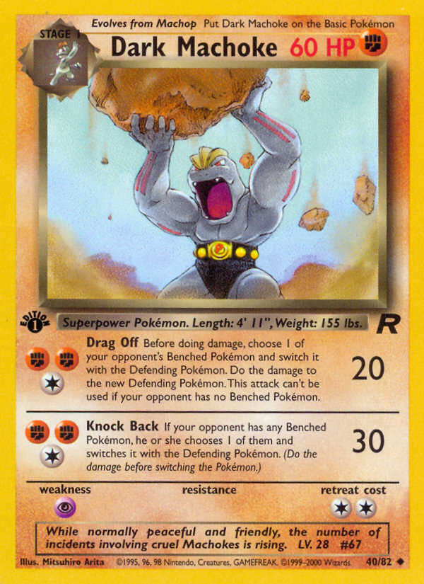 RO Team Rocket 40/83 Dark Machoke (Uncommon - normal)