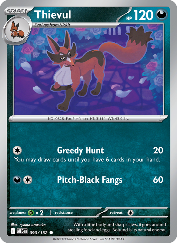 MEG Mega Evolution 090/188 Thievul (Common - normal)