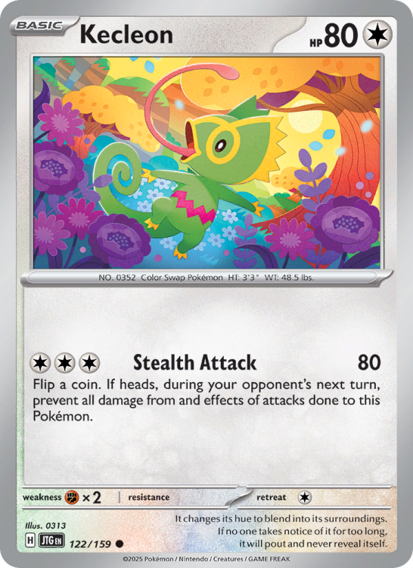 JTG Journey Together 122/190 Kecleon (Common - reverse)