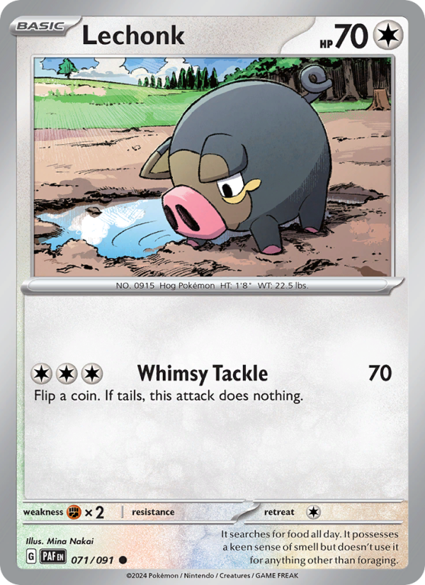 PAF Paldean Fates 071/245 Lechonk (Common - normal)
