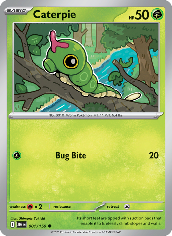 JTG Journey Together 001/190 Caterpie (Common - normal)