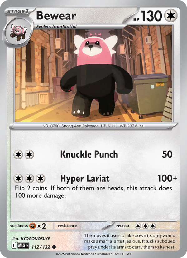 MEG Mega Evolution 112/188 Bewear (Common - normal)