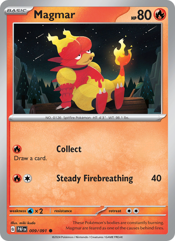 PAF Paldean Fates 009/245 Magmar (Common - normal)