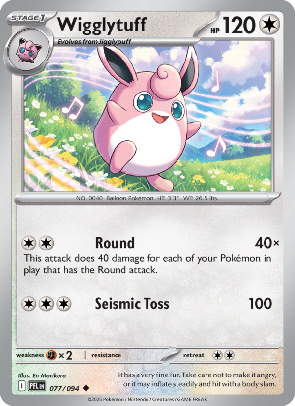 PFL Phantasmal Flames 077/130 Wigglytuff (Uncommon - holo)