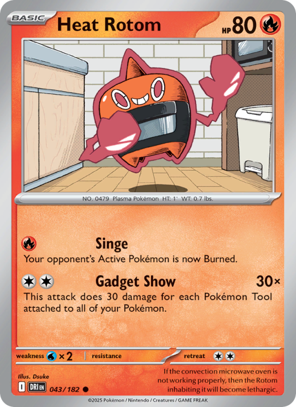DRI Destined Rivals 043/244 Heat Rotom (Common - reverse)