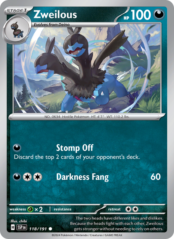 SSP Surging Sparks 118/252 Zweilous (Common - normal)